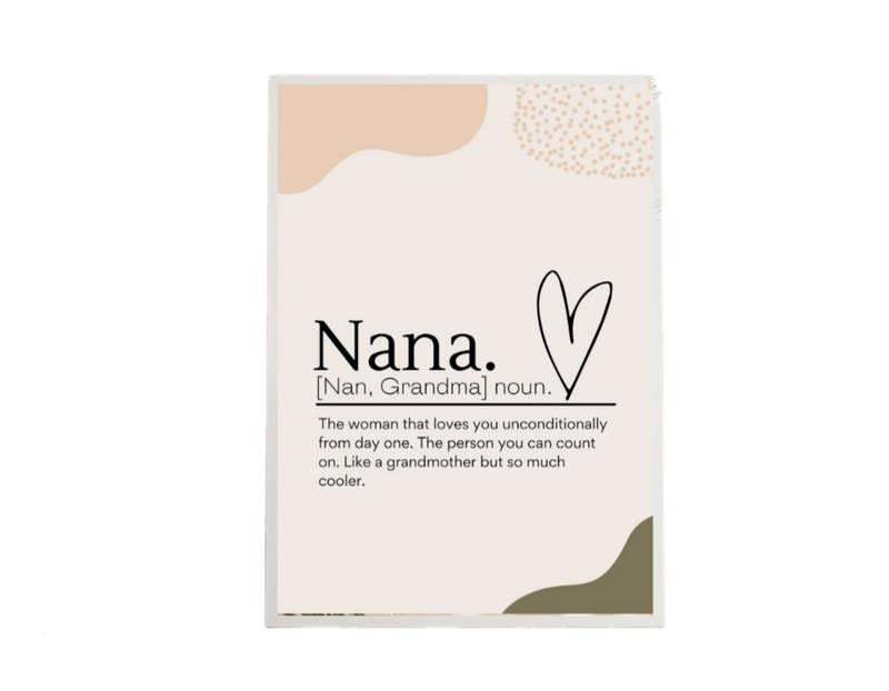 Home Decor 'nana With Description Print, Mom Print Gift Idea, Mom Gift, Mothers Day , Gifts For Women Mom Art Prints,...