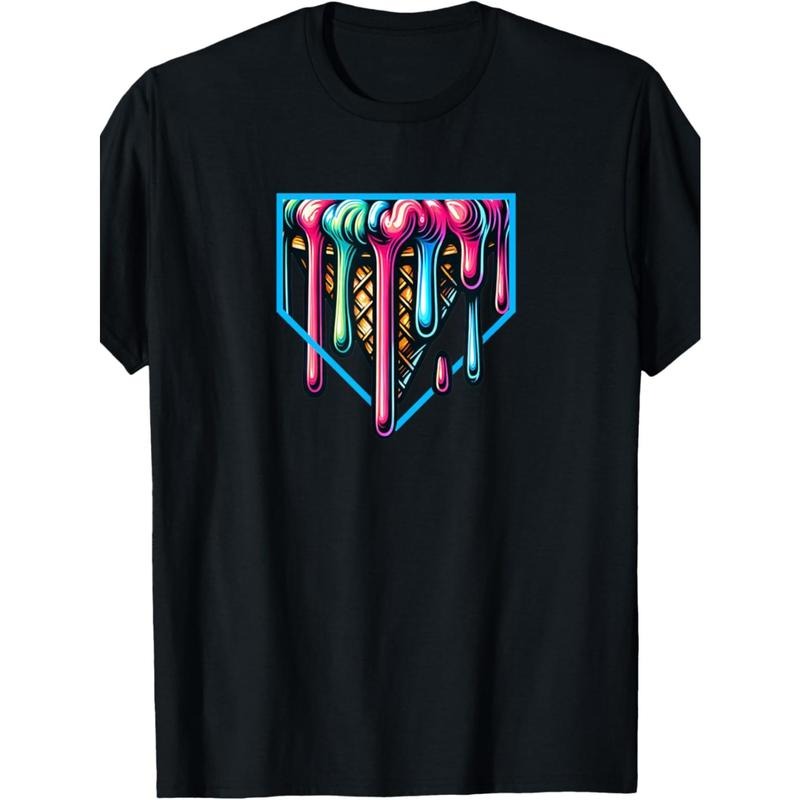 Home Plate Drip - Ice Cream Softball & Baseball T-Shirt made in usa Hoodie, Sweatshirt | DripVista.com