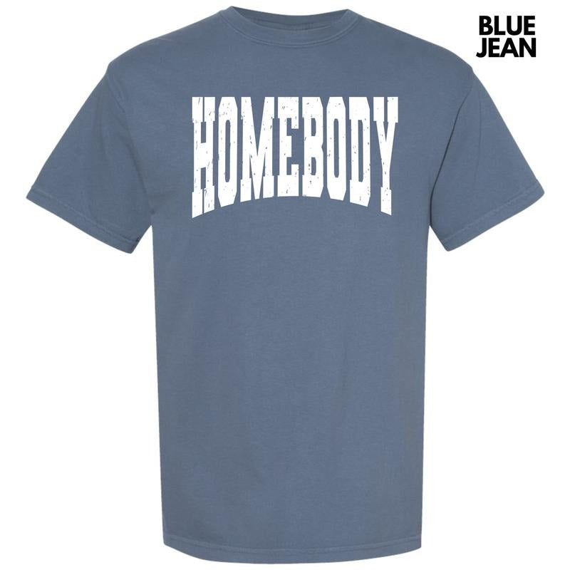 Homebody Varsity Letter Comfort Colors T-Shirt 'NLB' Hoodie, Sweatshirt | DripVista.com