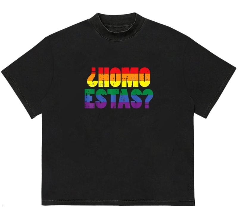 Homo Estas T-Shirt Retro Vibes Relaxed Fit Soft Cotton Trendy Fit Street Style Hoodie, Sweatshirt | DripVista.com