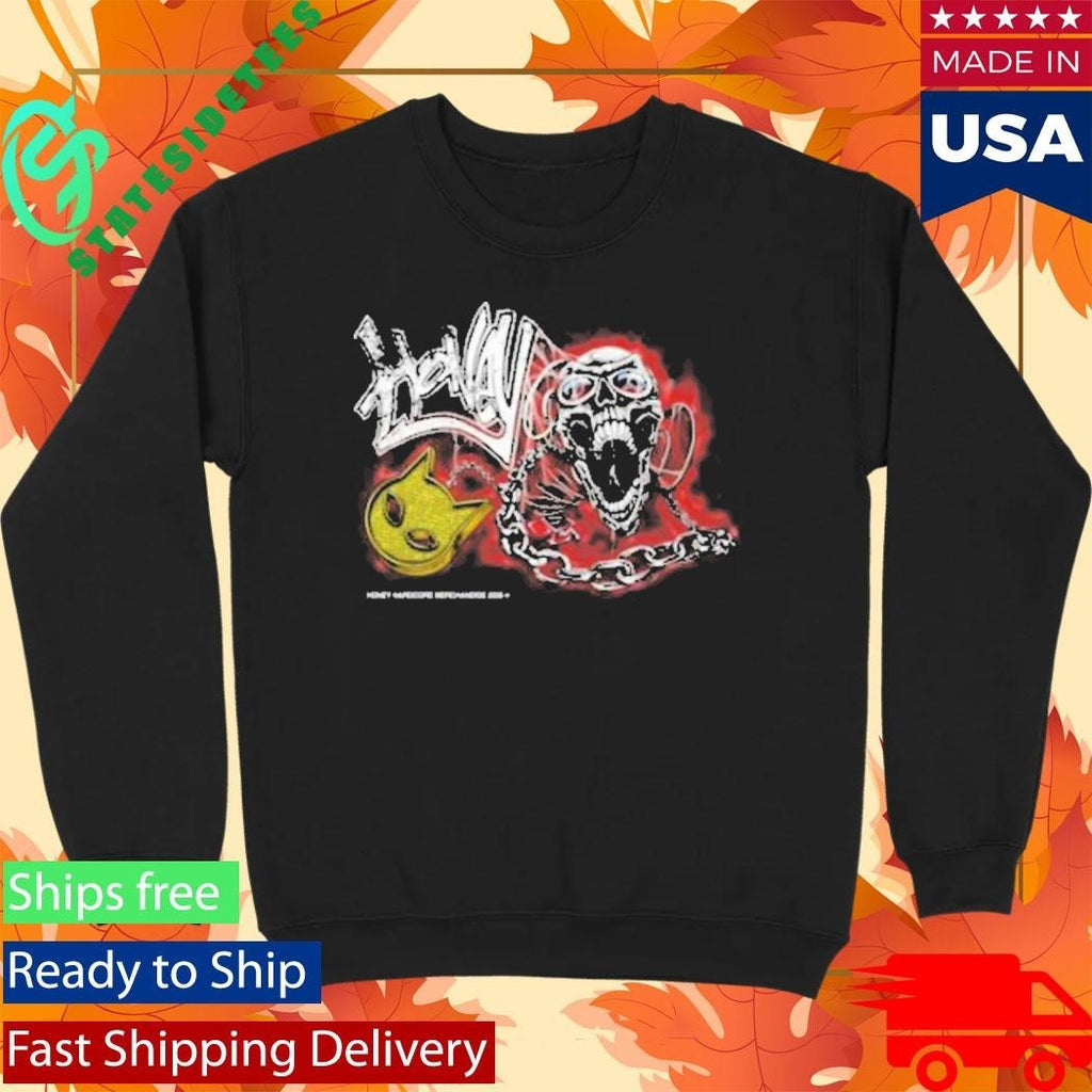 Honey Cold Steel Rage Skull Shirt