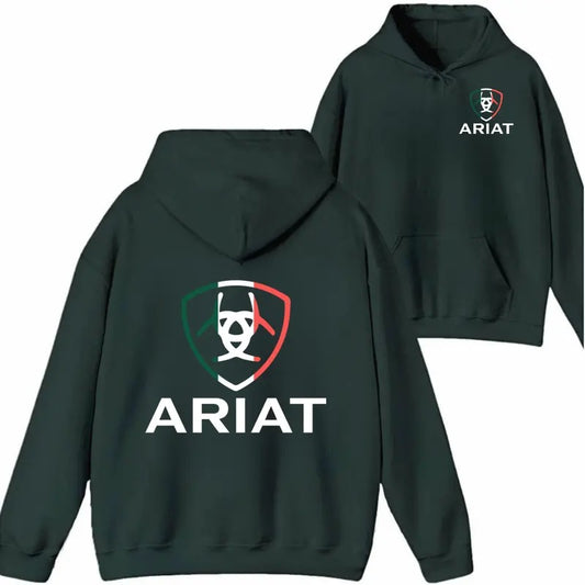 Ariat Shirt/Sweatshirt/Hoodie- Bold brand logo design with vibrant colors, suitable for men and women, ideal for outdoor fashion style.
