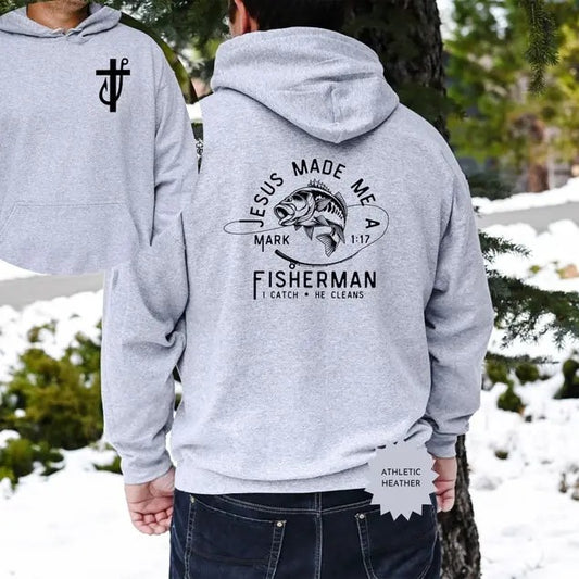 Christian Shirts for Men Christian TShirts/Hoodie Fisher of Men Christian TShirts/Hoodie Gift for Men Christian Gifts Bible Verse Shirt Father's Day Gift