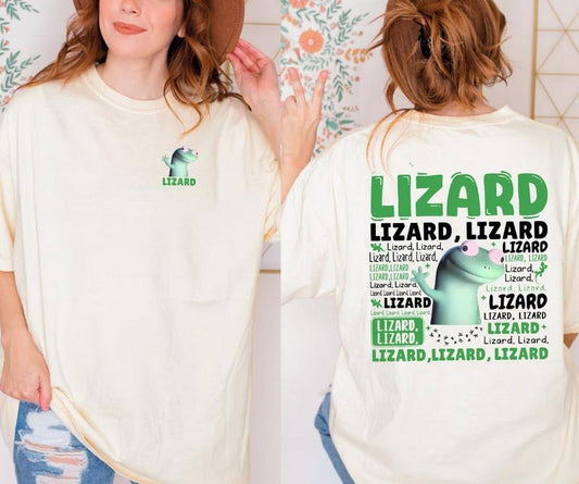Lizard Lizard Lizard Meme 2 Side Shirt/ Sweatshirt/ Hoodie, Funny Lizard 2 Side Shirt, Lizard Button Meme Shirt For Him Or Her, Funny Tee