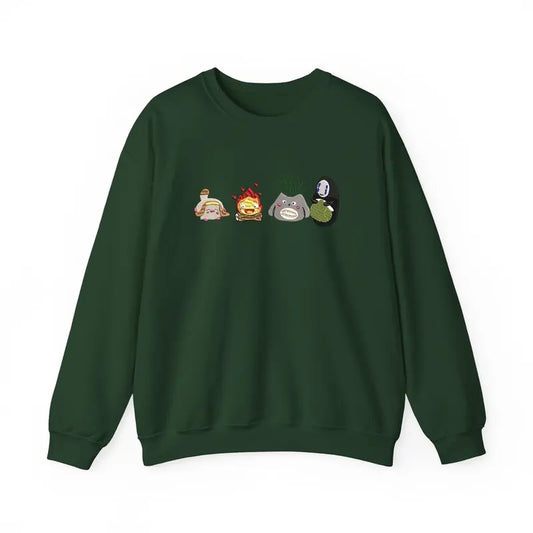 Studio Ghibli Embroidered Tshirt/Sweatshirt/Hoodie, Howl's Moving Castle Shirt, Studio Ghibli Shirt, Anime Gift Casual Classic
