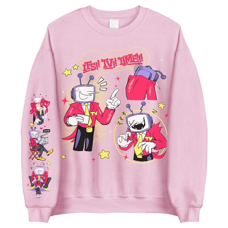 Tenna Deltarune Sweatshirt/ Hoodie, Vintage Kris Susie Ralsei Gaming Sweatshirt, Pixel Art Gamer Gift