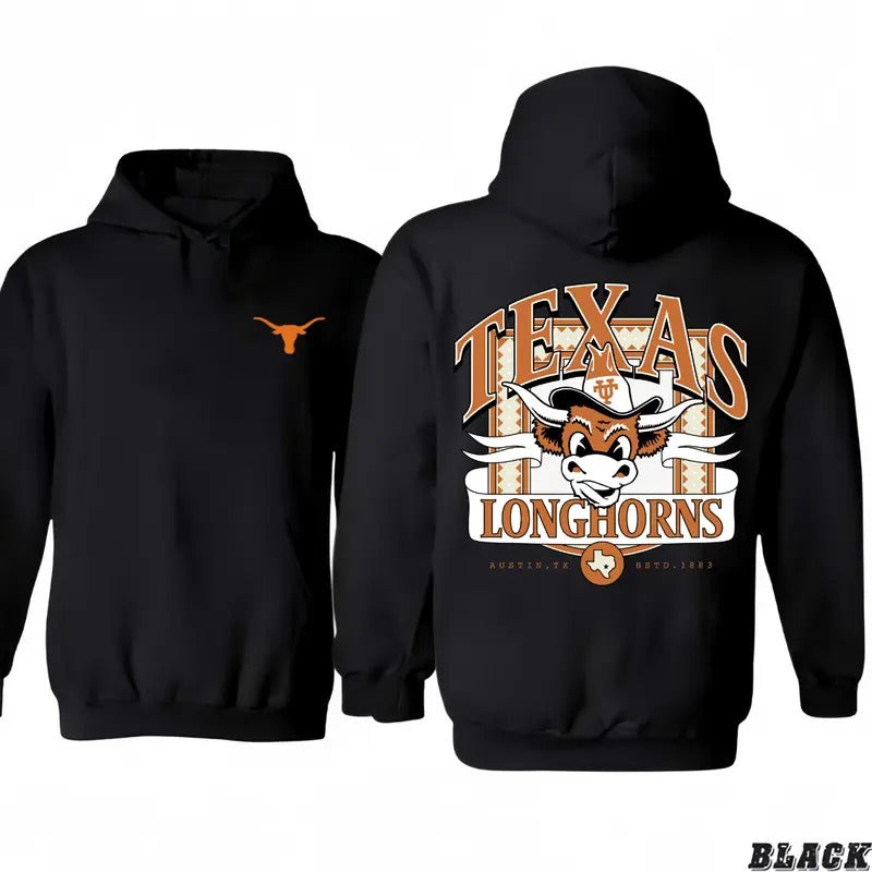 Vintage Texas Longhorns NCAA Final Four Unisex T-shirt/Hoodie, Vintage for Men and Women, Unisex Vintage Crewneck