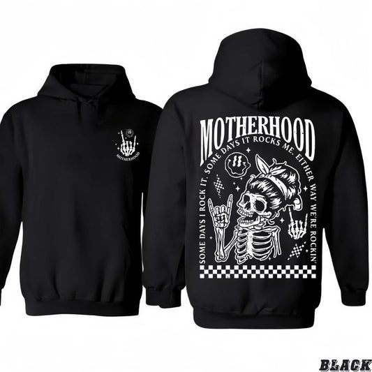 Motherhood Some Days I Rock It Shirt Rocking Mom T-shirt/Hoodie, Vintage for Men and Women, Unisex Vintage Crewneck