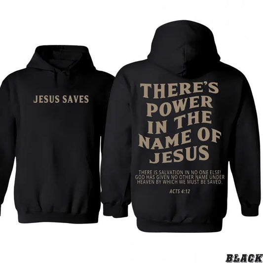 Theres Power In the Name of Jesus T-shirt/Hoodie Jesus_Save T-shirt/Hoodie Vintage Style Unisex T-shirt/Hoodie, Vintage for Men and Women