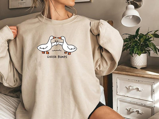 Funny Goose Bump Silly Goose Meme Trend T-shirt/Sweatshirt/Hoodie
