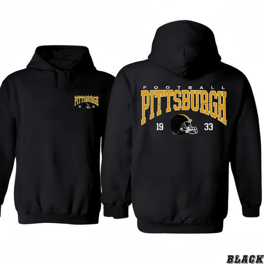 Pittsburgh Football 1933 Helmet Design Classic T-Shirt/Hoodie,Vintage Sport for Men and Women, Unisex Vintage Crewneck Tee - Casual