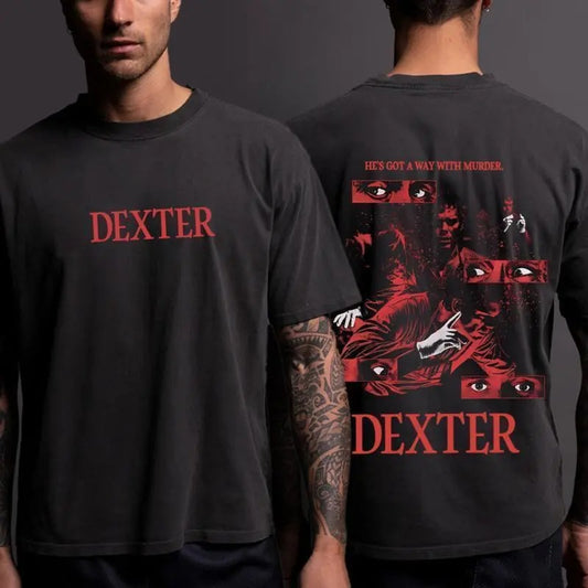 Dexter Morgan, Rock Style Bootleg, Dexter He's Got A Way With Murder T-shirt/Sweatshirt/Hoodie