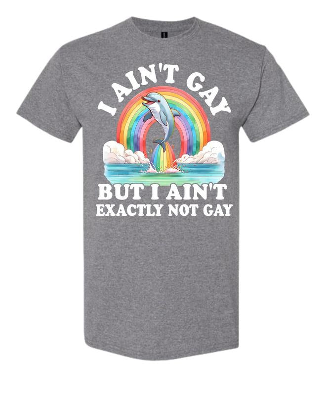 I Ain't Gay, but I Aint Exactly not Gay Comfy and Quality Shirt/Hoodie! Sweatshirt | DripVista.com