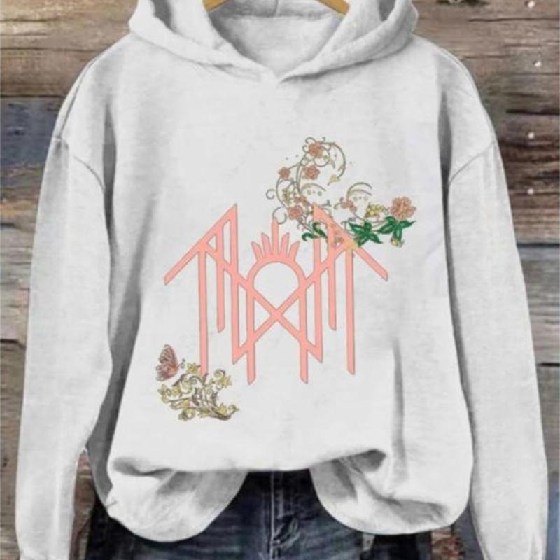 Sleep Token Sweatshirt/Hoodies One Side, Blooming Symbol Print Vintage, Gift For Fan Sleeves With Designs, Clothes