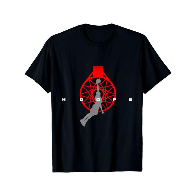 Hoops Basketball Apparel - Basketball T-Shirt made in usa Hoodie, Sweatshirt | DripVista.com