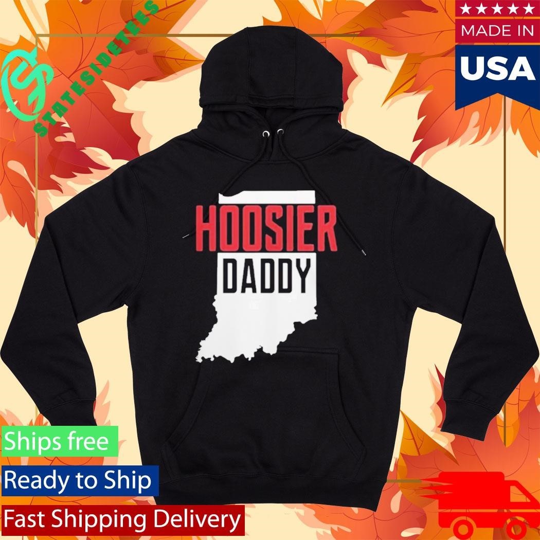 Hoosier Daddy Indiana State Map Shirt