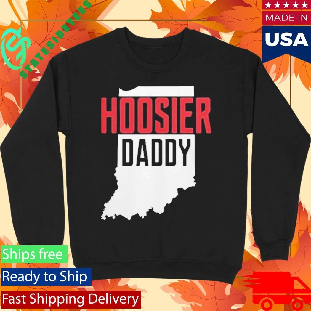 Hoosier Daddy Indiana State Map Shirt