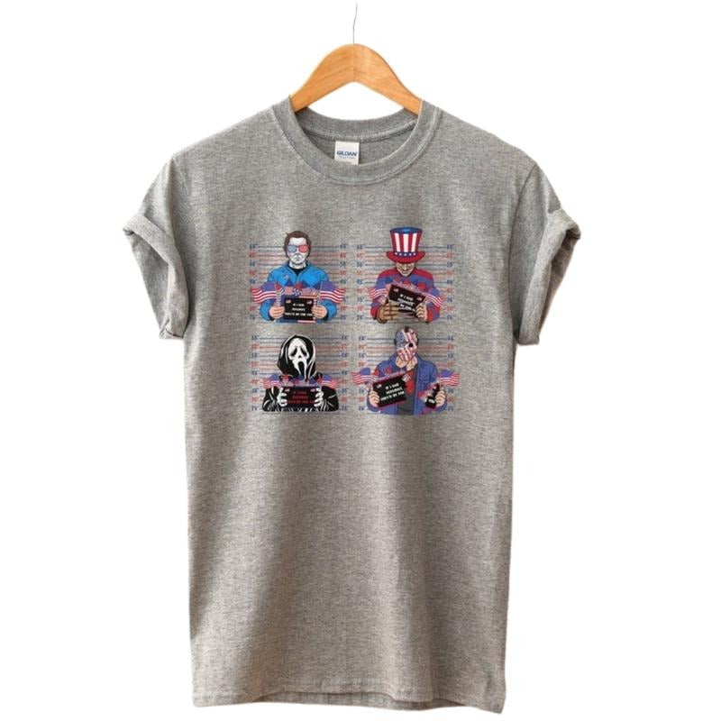 Horror 4th of July Shirt, Fourth of July Sweatshirt, Horror Movie T-Shirt, Ghostface Shirts, Horror Hoodie