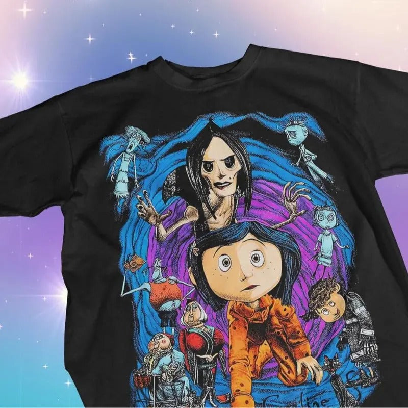 Horror Other world Movie Tshirt, other mother Coraline T-Shirt, wybie, other world sweatshirt, Best For Coraline Movie,...