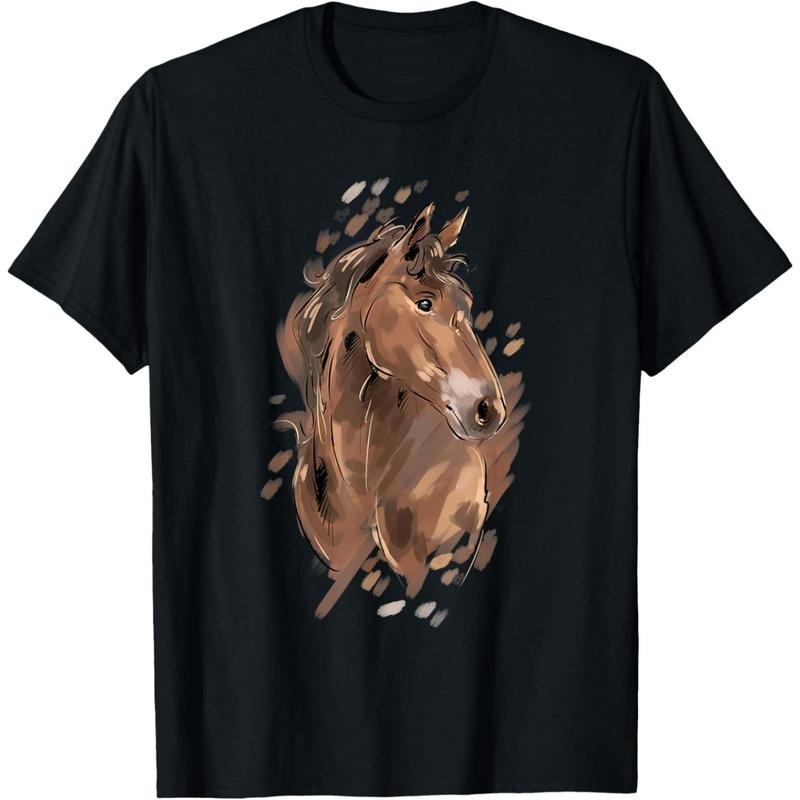 Horse Riding Graphic Women Horseback Horse Owner Equestrian T-Shirt made in usa Hoodie, Sweatshirt | DripVista.com