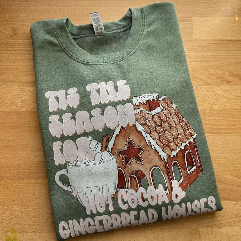 Hot Cocoa Tis The Season Gildan Sweatshirt
