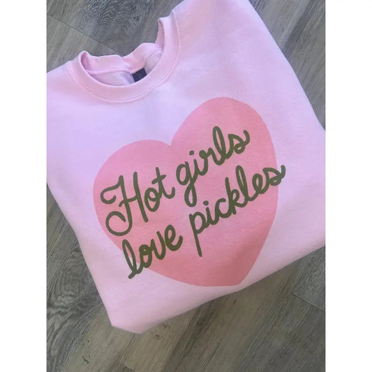 Hot Girls Love Pickles Graphic Top