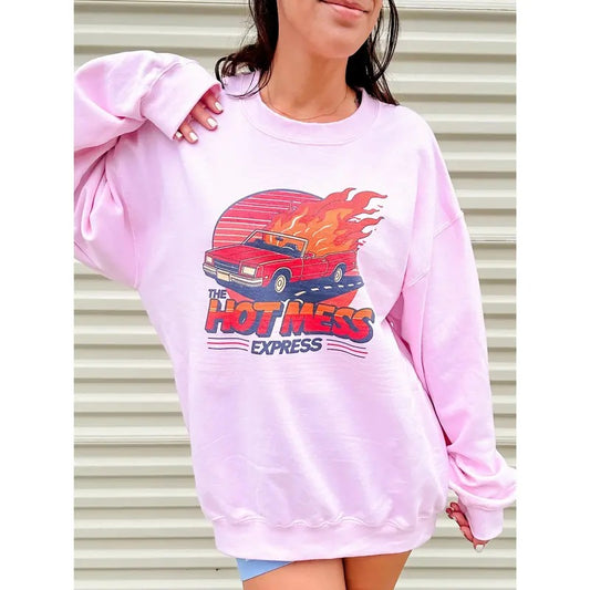 Hot Mess Express Graphic Top