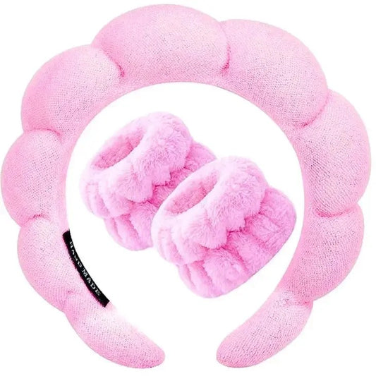 Hot Pink Headband + Wristband Set *Final Sale*