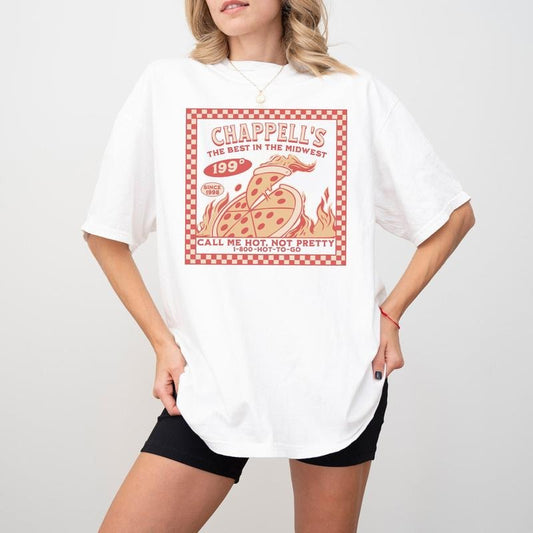 Hot To Go Chappel Shirt, Cotton Fabric Tshirt, Printed Women's Top, Casual Womenswear