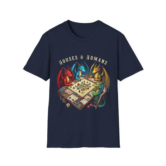Houses and Humans D&D Shirt, Dungeons and Dragons Gift Tee for Men Women, Vintage Retro 90s Joke D and D T-shirt, Dungeon Master Shirt,  Dnd Houses And Humans Parody, Vintage Retro 90s DND Teestyle{n002}4