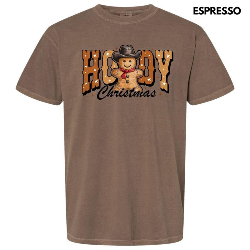 Howdy Gingerbread Christmas Comfort Colors T-Shirt 'NLB' Hoodie, Sweatshirt | DripVista.com