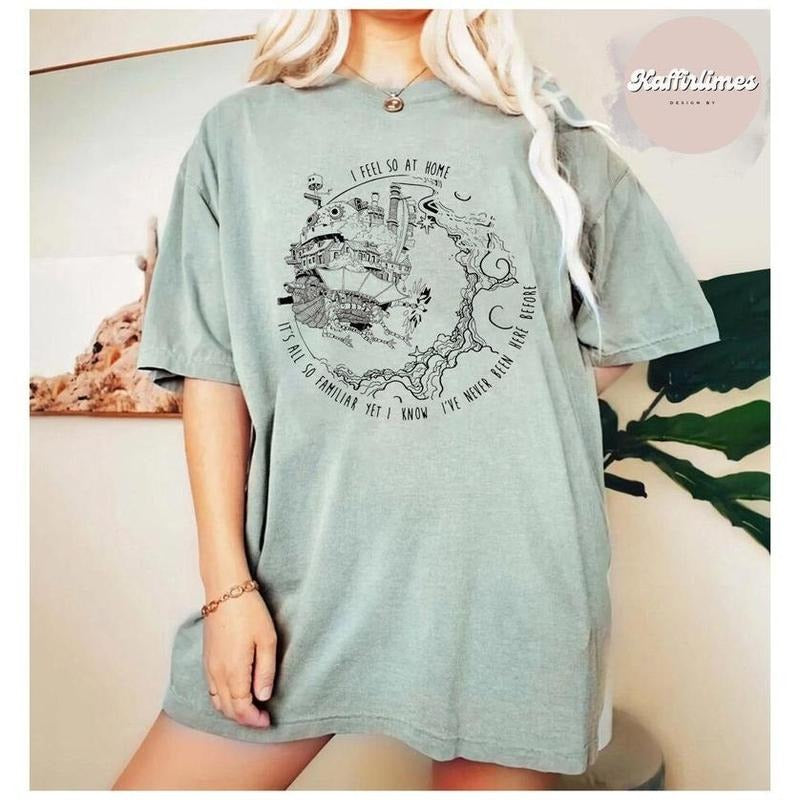 Howl's Moving Castle Shirt, Ghibli Shirt, Hayao Miyazaki, Studio Ghibli Gift, Anime Howls Moving Castle Shirt