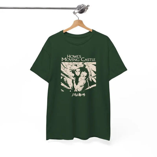 Howl's Moving Castle Shirt, Howl and Sophie Shirt, Anime shirt, Harajuku Clothing Womenswear Crewneck Polyester Sweatshirt Unisex Tops Cottonstyle{n002}2