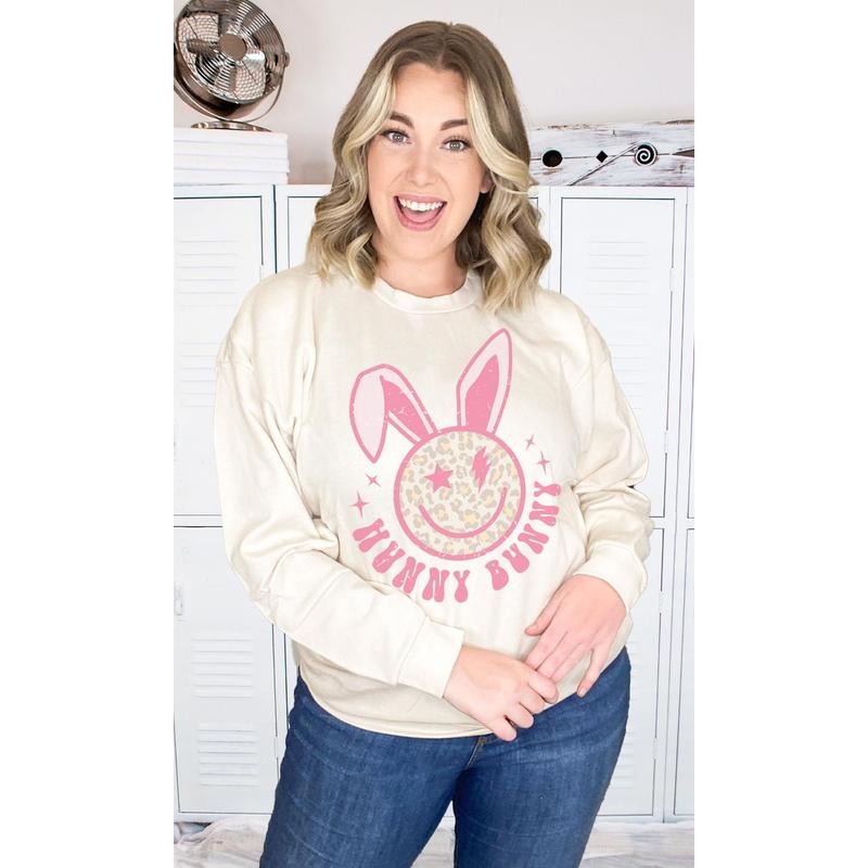 Hunny Bunny Easter Graphic Sweatshirt T-Shirts, Hoodie | DripVista.com