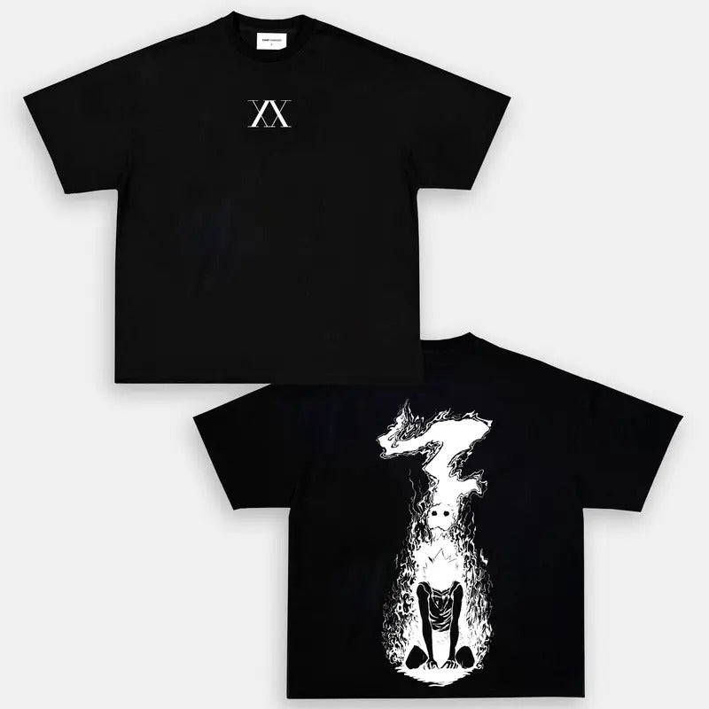 Hunter X Hunter Anime Double Printed Vintage Oversized Unisex Oversize Anime Manga Cotton T-shirt, Gift For Anime Fan,...