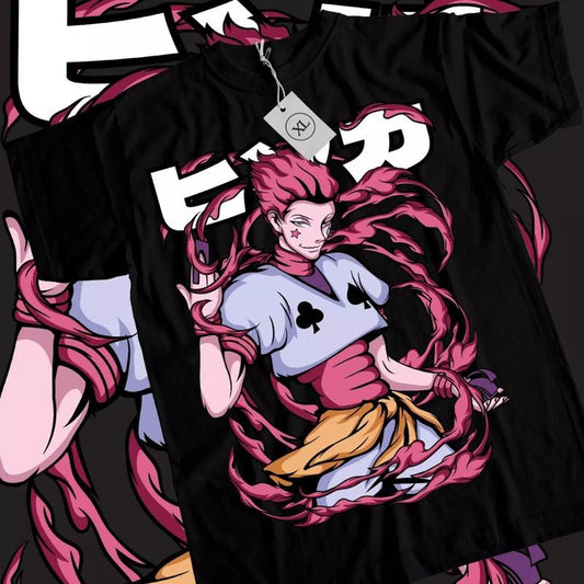 Hunter X Hunter Anime T-Shirt & Sweatshirt, Hisoka Morow Graphic Tee, Anime Manga Lover Gifts Cotton Dragon
