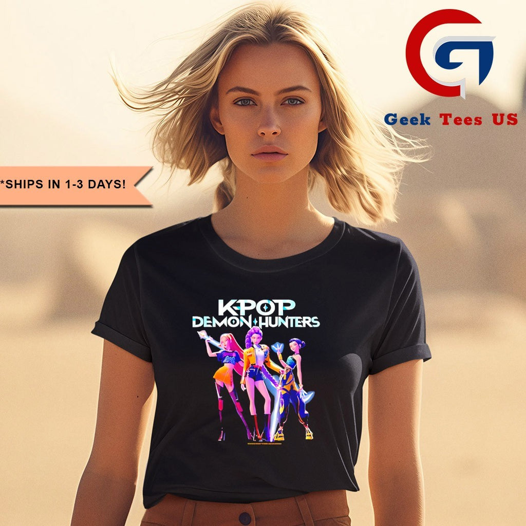 Huntrix Kpop Demon Hunters logo shirt