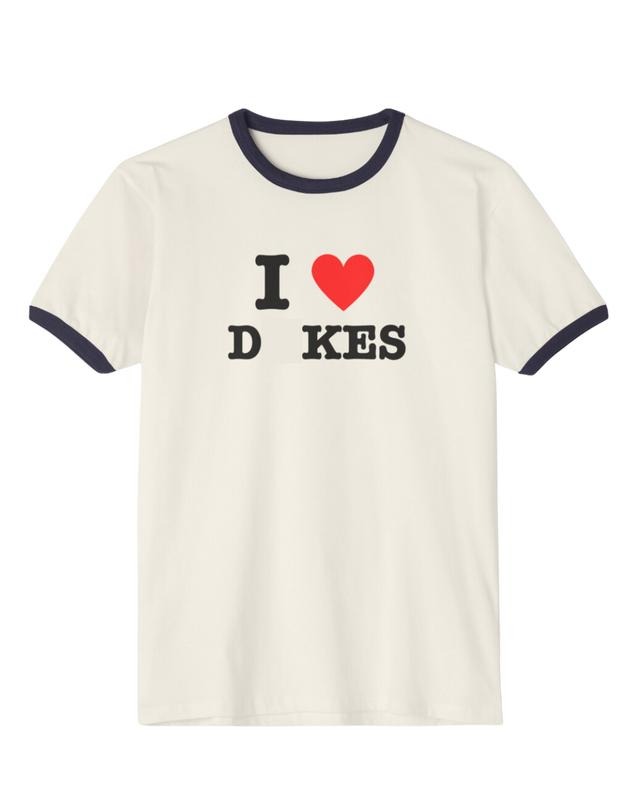I <3 Dkes Ringer Tee Hoodie, Sweatshirt | DripVista.com