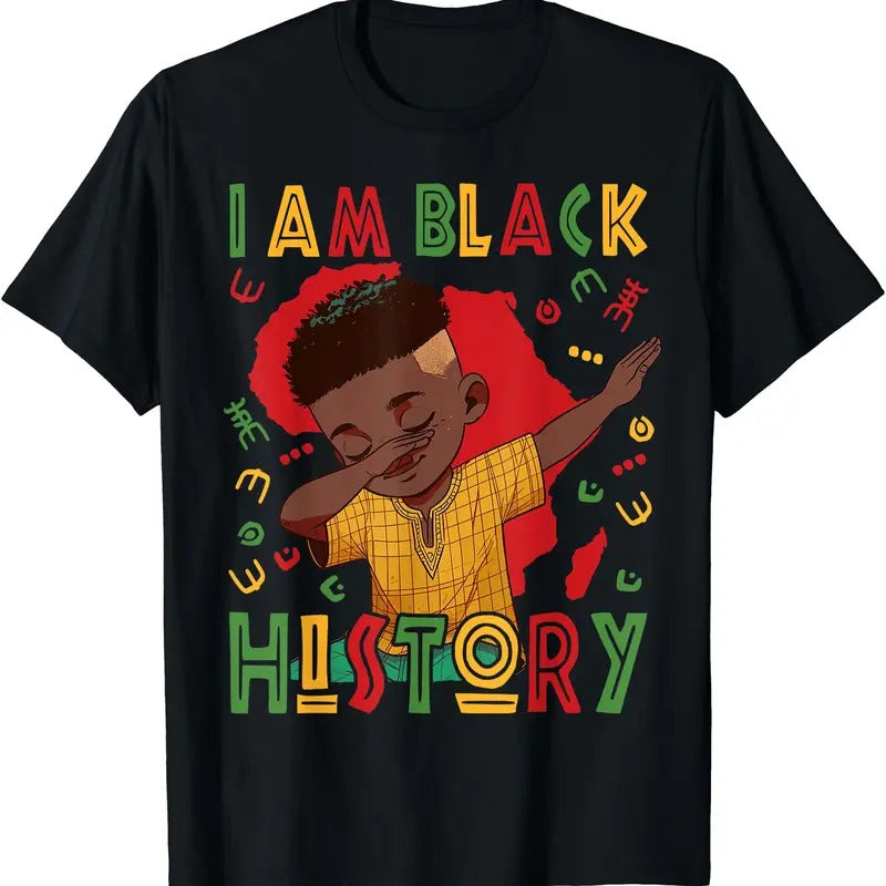 I Am Black History Boy Black History Month T-Shirt | Unisex cotton tee Gifts, Crewneck Hoodie, Sweatshirt | DripVista.com