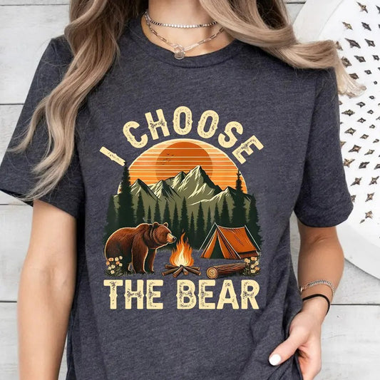 I Choose The Bear Shirt, Womens Rights Tshirt, Female Empowerment, Trendy  Shirt, Bear Vs Man Shirt, Roe V Wade