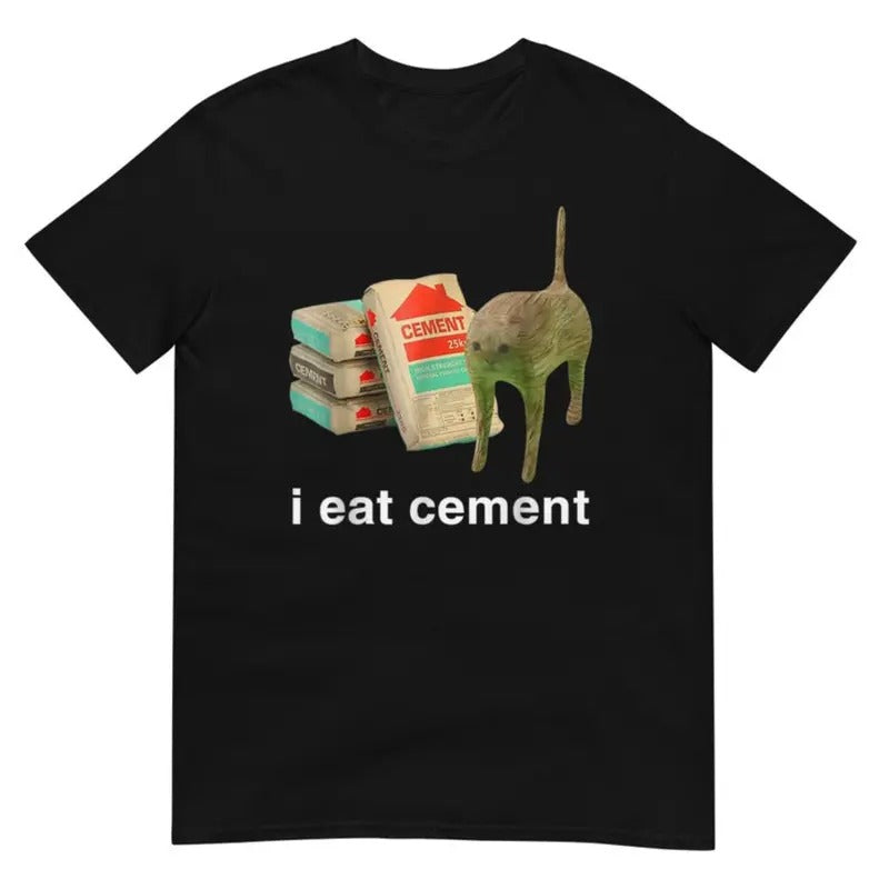 I Eat Cement Cursed Cat Shirt made in usa Hoodie, Sweatshirt | DripVista.com