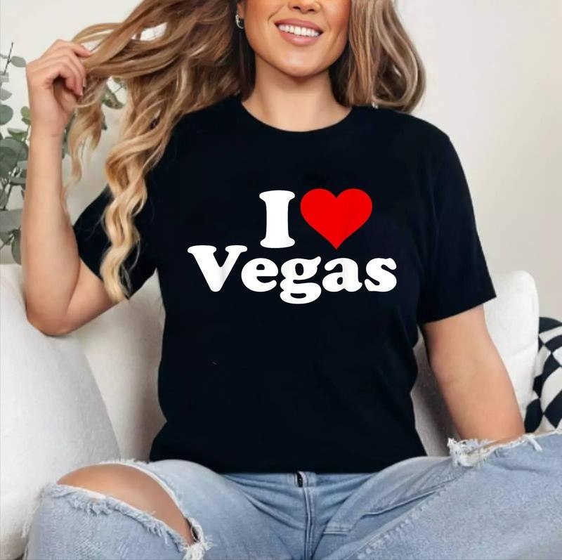 I HEART LOVE LAS VEGAS NEVADA T-Shirt | Cotton 100%, Crewneck, Top Womenswear Hoodie, Sweatshirt | DripVista.com