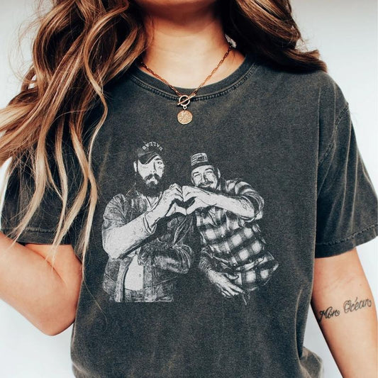 I Had Some Help T-Shirt, Country Music T-Shirt, Posty Wallen Shirt, It Takes Two To Break A Heart In Two Shirt, Unisex T-Shirt, Gift For Fans Top Womenswear Casual