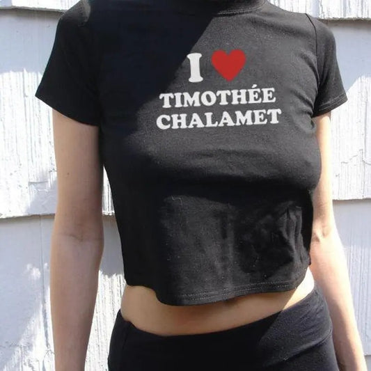 I Heart Timothée Chalamet | Movie TV Actor | I heart | I love | 90s Aesthetic | Grunge Clothing  T-Shirt, I Love Top Tee Shirt, Trendy Tee, Trendy t-shirt, , Gift For Him, Gift For Her, Menswear Cotton Classic Casual Basic Short Sleeve