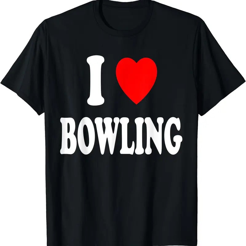 I Heart (Love) Bowling T-Shirt Hoodie, Sweatshirt | DripVista.com