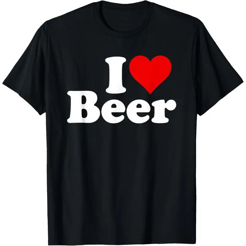 I LOVE BEER I HEART BEER T-Shirt  made in us Hoodie, Sweatshirt | DripVista.com
