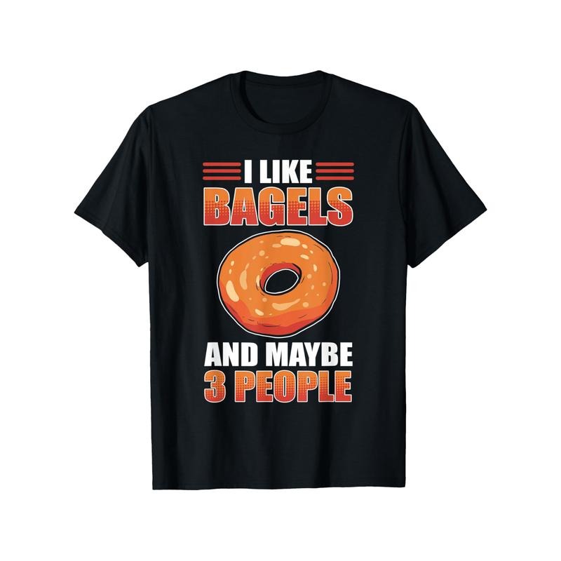 I Like Donuts, Maybe 3 More People - Breakfast Food Donut T-Shirt, Short Sleeve T-Shirt, Funny Cool Shirt Idea, 100%...