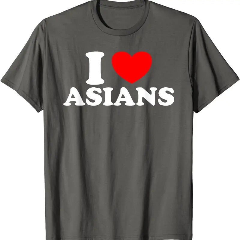 I Love Asians Shirt, I Heart Asians T-Shirt | Unisex Cotton Tee, Size S-5XL Hoodie, Sweatshirt | DripVista.com