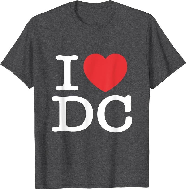 I Love DC, Love District of Columbia T-Shirt | Unisex Cotton Tee, Size S-5XL Hoodie, Sweatshirt | DripVista.com