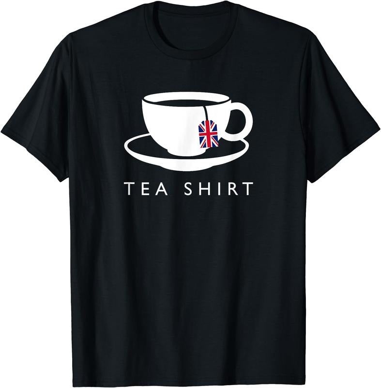 I Love English Tea UK Flag T-Shirt | Unisex Cotton Tee, Short Sleeve, Size S-5XL Hoodie, Sweatshirt | DripVista.com